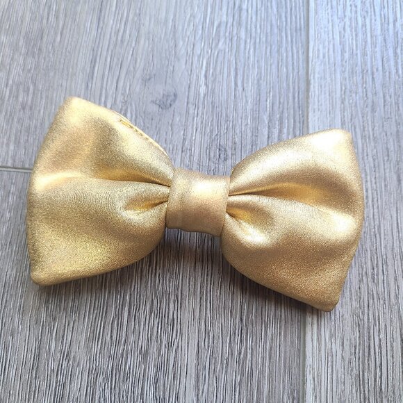 gold clip-on bowtie - Picture 1 of 8